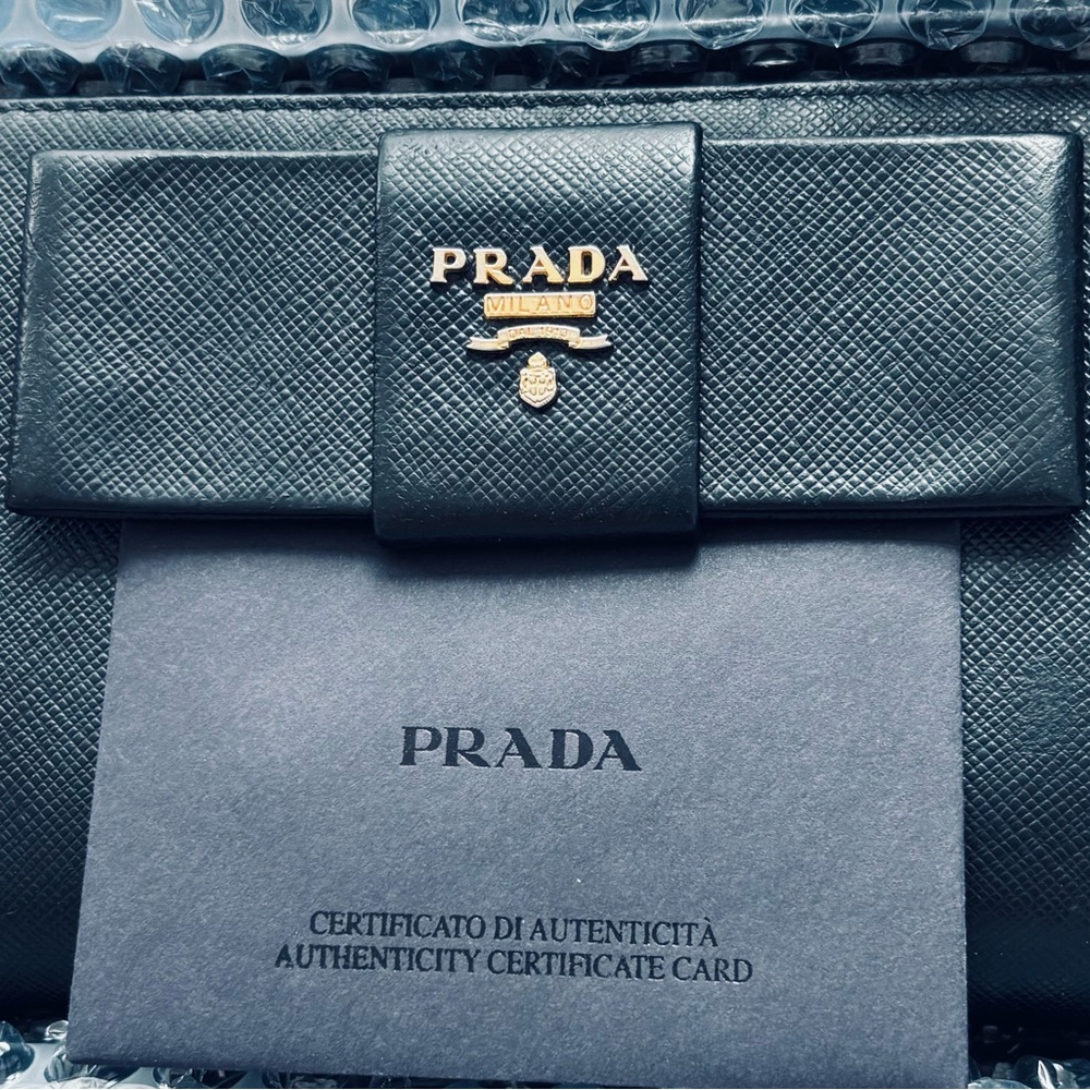 Prada Black Leather Wallet